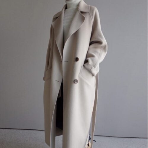 Womens Lapel Cashmere coat