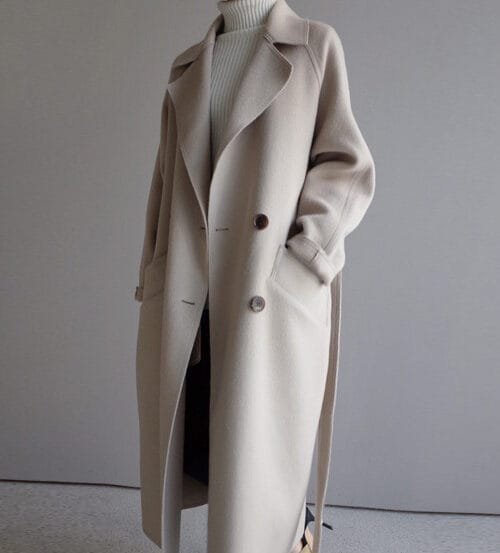 Womens Lapel Cashmere coat